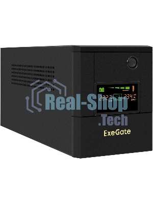Источник бесперебойного питания ExeGate Smart LB-2000.LCD.AVR.4SH / 2000 ВА / 1200 Вт / 4 x CEE 7 (евророзетка)