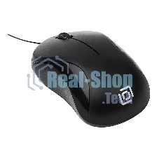 Мышь проводная Oklick 115SR черный, 1000 dpi, USB, кнопки - 3