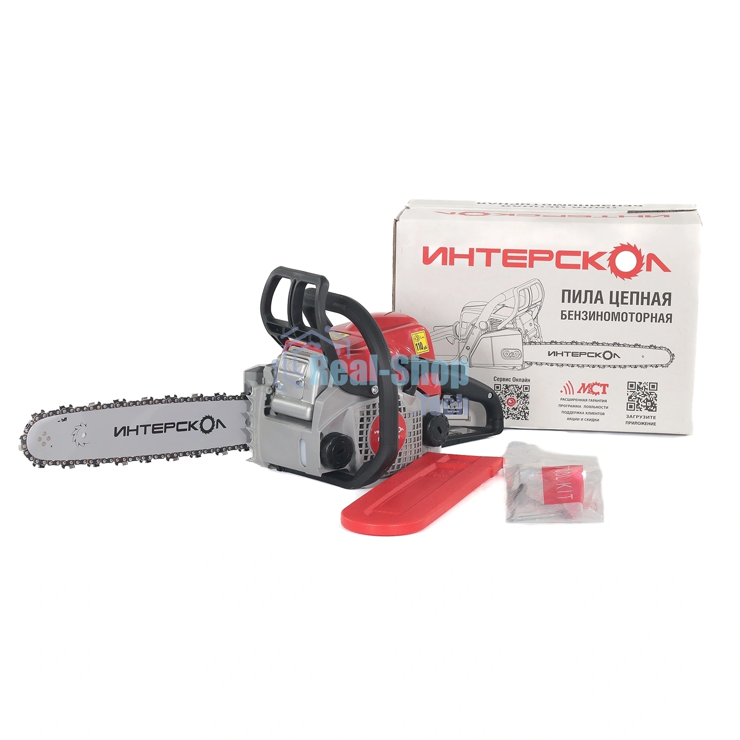 Бензопила Интерскол ПЦБ 180-14 2400Вт 2 л.с. дл.шины:14
