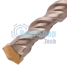 Бур по бетону Denzel двойная спираль, Cobalt W-tip, 18x460 мм, SDS PLUS