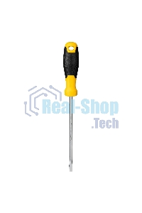 Отвертка шлицевая Deli DL6351501 5х150мм CR-V, Двухкомпонентная ручка. Хромированная