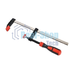 Струбцина F-образная усиленная Deli DL110525Z 250x50 мм, макс. усилие зажима 2000N, резьба 12мм