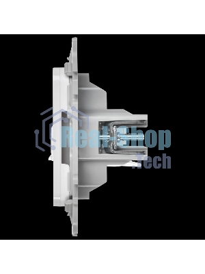 Розетка 2-местная компьютерная RJ45 категория 6 UTP РК6-2-0-ФлБ белый FLITE