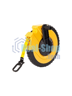 Мерная лента Deli DL9830ZY 30м x 14.5мм Ударопрочный корпус. Основной класс точности. Метрическое полотно из стекловолокна и ПВХ.