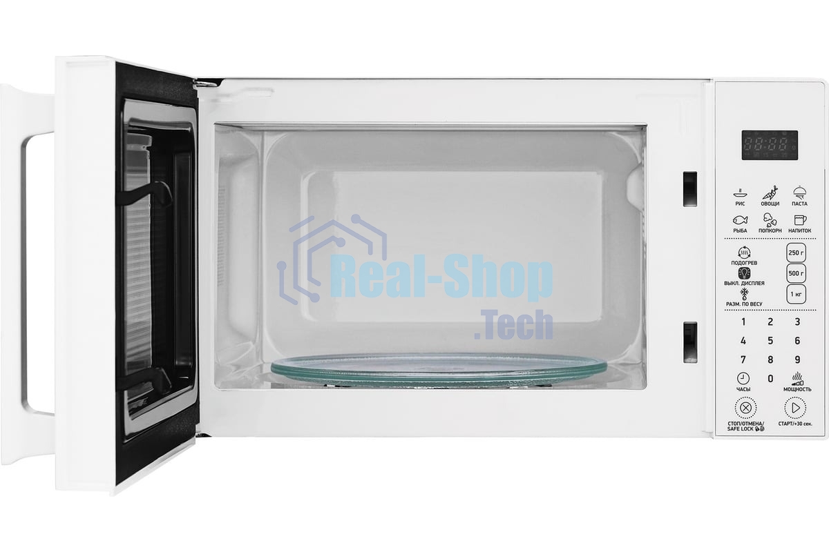 Микроволновая печь BBK 20MWS-805S/W белый, 20 л, 800 Вт, переключатели - сенсор