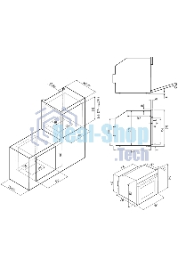 Духовой шкаф электрический встраиваемый Krona MAGNETE 60 BL/BL черный