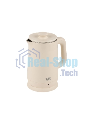 Чайник электрический Homestar HS-1006 1.8л бежевый, двойной корпус