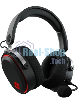 Беспроводные/проводные наушники GMNG GG-HS405W черный, полноразмерные, Bluetooth + радиоканал + проводной, до 40 ч