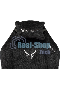 Кресло игровое Бюрократ Knight N1 Fabric черный Light-20, с подголов. крестовина металл