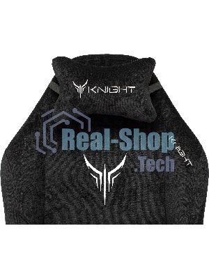 Кресло игровое Бюрократ Knight N1 Fabric черный Light-20, с подголов. крестовина металл