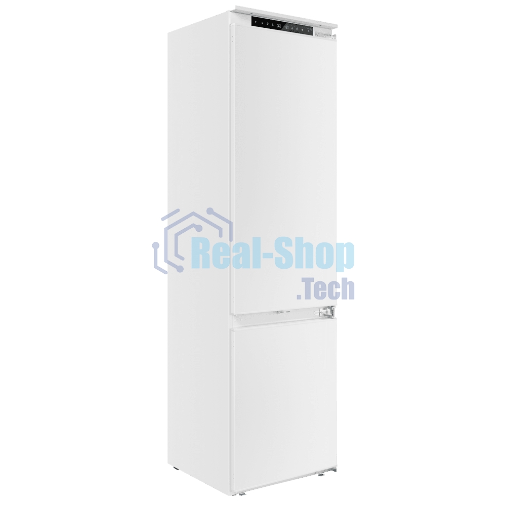 Встраиваемый холодильник Maunfeld MBF19354NFWGR LUX Inverter белый двухкамерный 209/64 л морозилка снизу, No Frost
