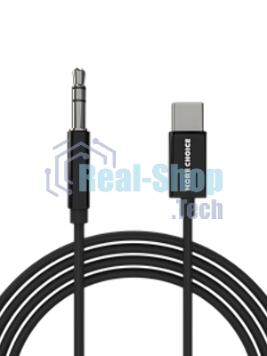 Кабель аудио MORE CHOICE (4610196409844) UK28a AUX 3.5мм Type-C 1м, черный