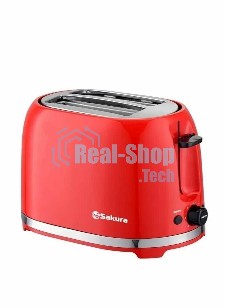 Тостер Sakura SA-7610R красный, 850 Вт, 2 слота