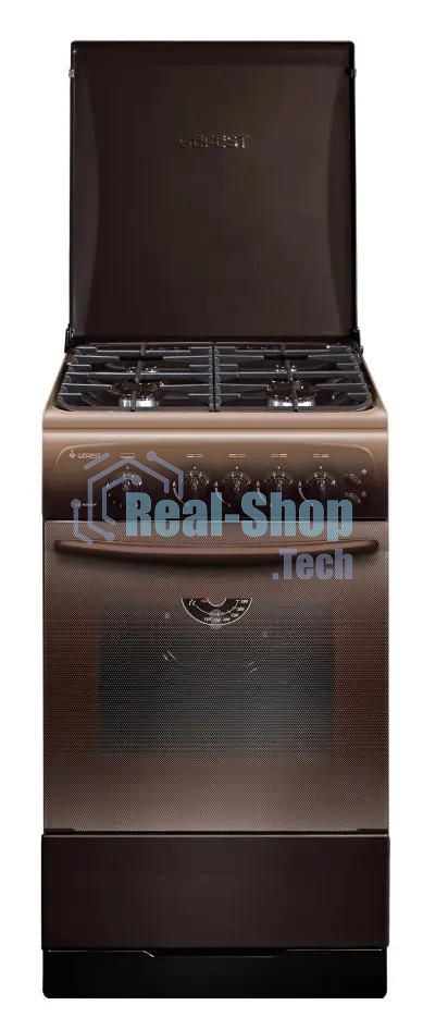 Плита газовая Gefest CG 50M04 K83 коричневый, конфорок 4 газовых, духовка 42 л, 50 см x 85 см x 57 см