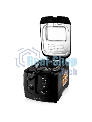 Фритюрница BRAYER 2830BR-BK чёрный, 1800 Вт, 3 л, 0.6 кг, съёмная чаша, таймер