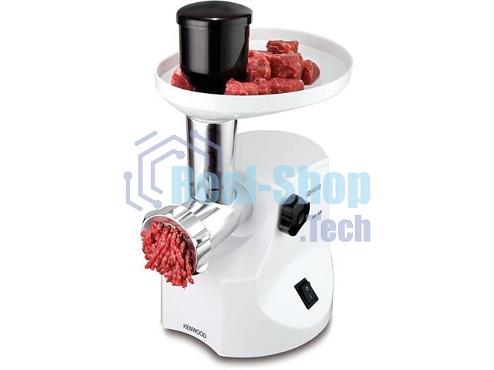 Мясорубка электрическая Kenwood MG450 белый, 1400 Вт, 1.5 кг/мин, реверс, защита от перегрузки, насадки - 5