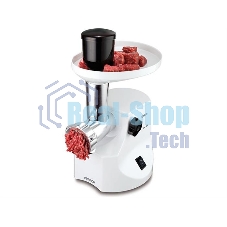 Мясорубка электрическая Kenwood MG450 белый, 1400 Вт, 1.5 кг/мин, реверс, защита от перегрузки, насадки - 5
