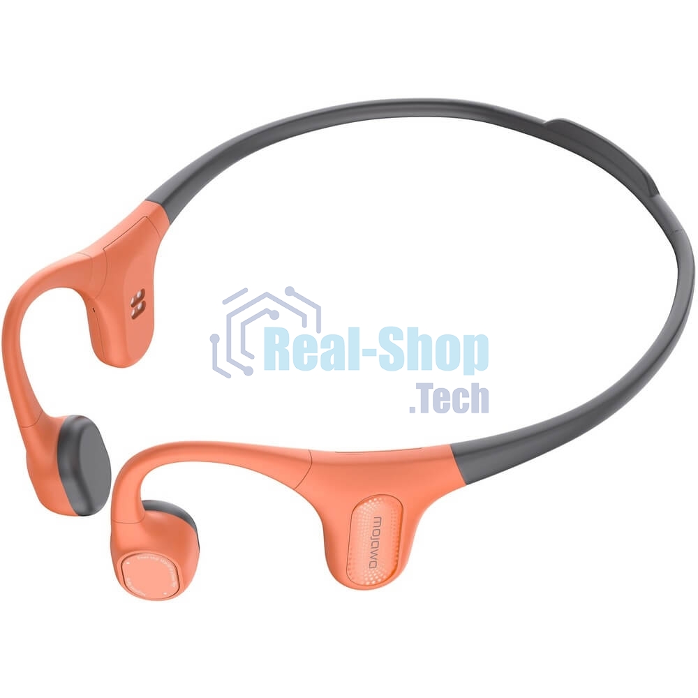 Наушники Mojawa Aerra Activa ENC черно-оранжевый, костная проводимость, Bluetooth, до 8 ч