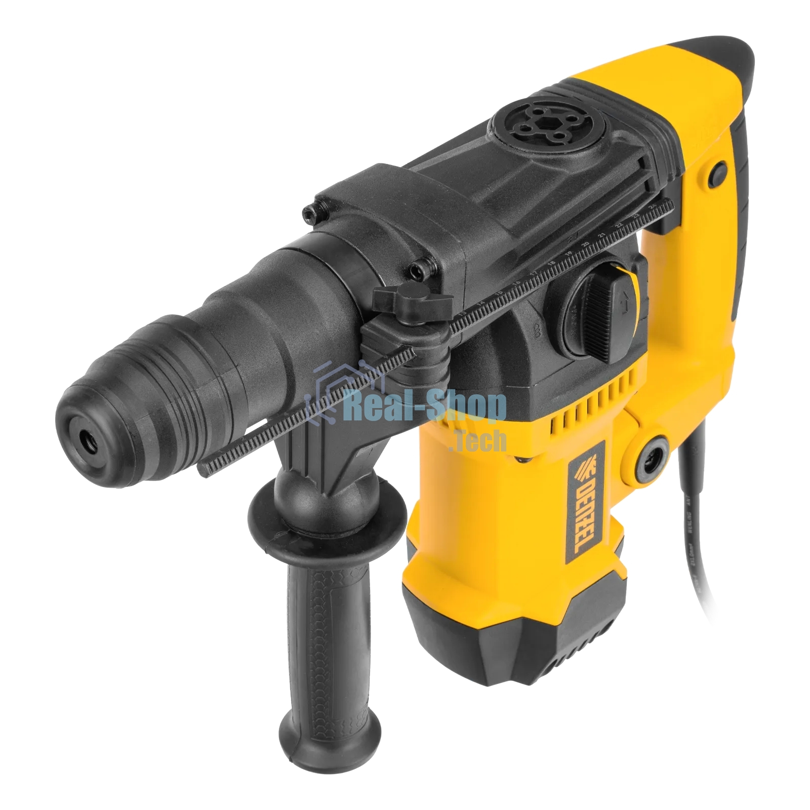 Перфоратор Denzel RHVB-1250-32, SDS-plus, 1250 Вт, 5,5 Дж, от сети