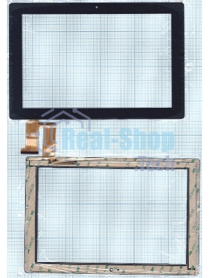 Сенсорное стекло (тачскрин) FPC-FC101J185-01, черное
