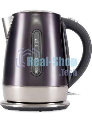 Чайник электрический Hyundai HYK-S7777 1.7л. 2200Вт графит/серебристый корпус: металл
