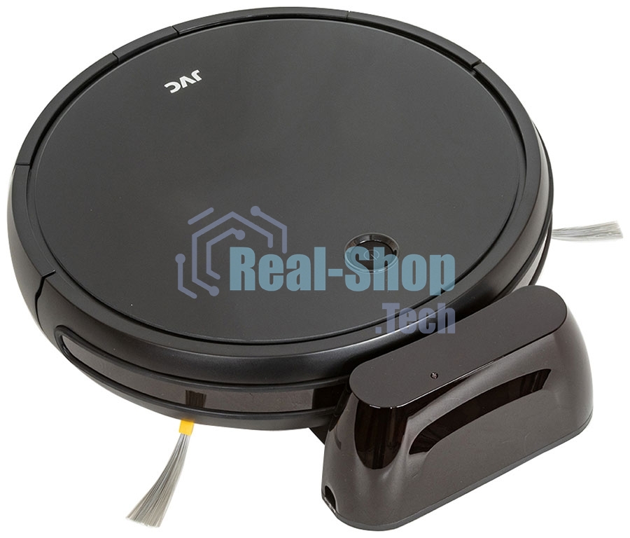 Робот-пылесос JVC JH-VR510 черный, 2500 мА·ч Li-Ion, уборка сухая/влажная, пылесборник контейнер 0.5 л