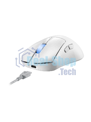 Мышь беспроводная/проводная ASUS ROG Keris II Ace белый, 42000 dpi, радиоканал, Bluetooth, USB, кнопки - 6