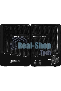 Акустическая система Oklick OK-126 2.0 черный 6Вт