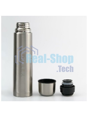 Термос Diolex DX-1000-B 1000 мл, с узкимгорлом, в чехле, нержавеющая сталь