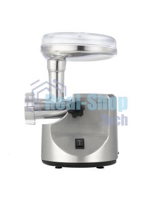 Мясорубка электрическая Centek CT-1606 серебристый, 3000 Вт, 3.0 кг/мин, реверс, металлический лоток, насадки - 5