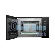 Встраиваемая микроволновая печь Kuppersberg HMW 651 B, High-Tech, 25 л, мощность 900 Вт, кварцевый гриль, поворотный стол, 5 уровней мощности, 8 автоматических программ, размораживание, сенсорное управление, дисплей, черный