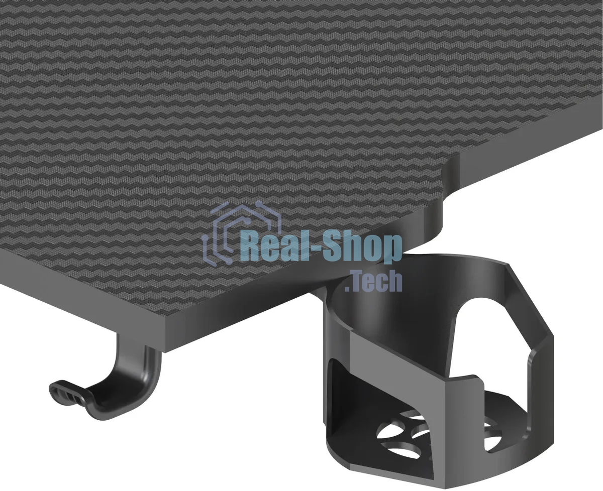 Стол компьютерный Cactus CS-EDXL-GbK столешница МДФ, черный карбон, каркас черный 140x60 см