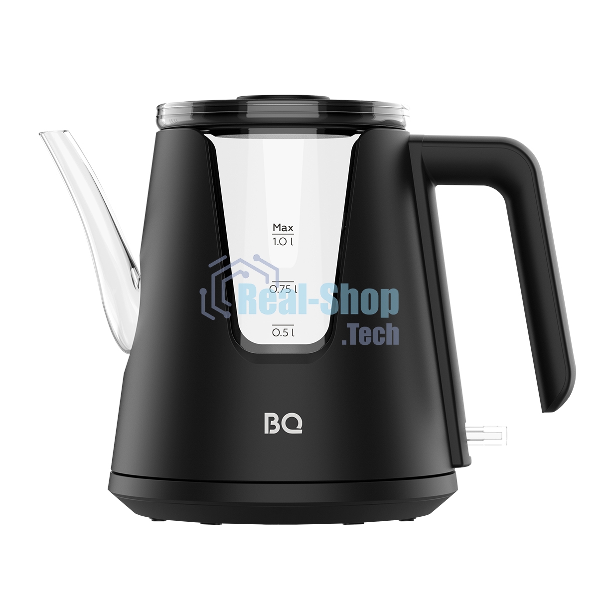 Чайник электрический BQ KT0046DW черный, 2200 Вт, 1л