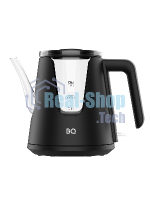 Чайник электрический BQ KT0046DW черный, 2200 Вт, 1л