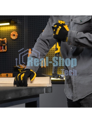 Молоток строительный Denzel 450 г, цельнокованый, боек с магнитом, двухкомп. обрезин. рук-ка