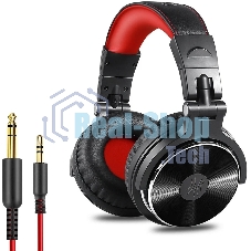 Гарнитура OneOdio Studio Pro 10 черный/красный, проводная, 3.5 мм