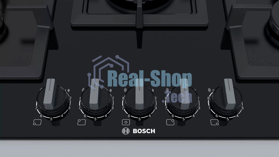 Газовая варочная панель Bosch PPQ7A6B20 черный