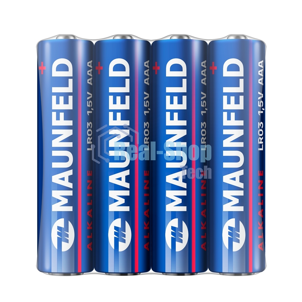 Батарейки Maunfeld Alkaline ААА(LR03 MBLR03-SR40, спайка 4 шт., 1.5 В