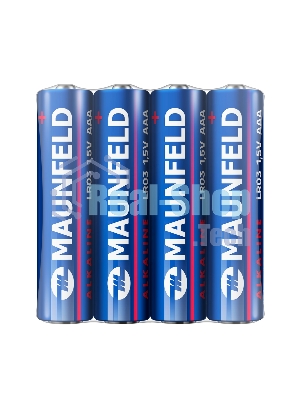 Батарейки Maunfeld Alkaline ААА(LR03 MBLR03-SR40, спайка 4 шт., 1.5 В