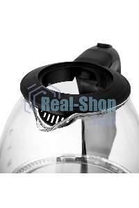 Чайник электрический BRAYER BR6106, 1100 Вт, 1 л, стеклянный, автоотключение, подсветка, черный