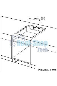Индукционная варочная панель Bosch PUG61KAA5E черный
