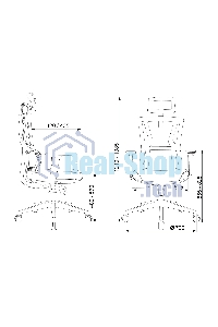 Кресло руководителя Бюрократ MC-711N-H черный, сетка/ткань, с подголов. крестов. пластик