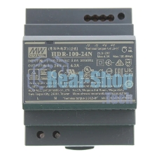 Блок питания AC-DC, 100.8Вт, вход 85...264 В AC 47...63Гц, 120...370В DC, выход 24В, 4.2А, рег. выхода 21.6...29В, изоляция 3000В AC, в кожухе на DIN-рейку, 70х90х54.5мм, -30...+70°С