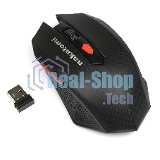 Мышь беспроводная Nakatomi MRON-08U черный, 1600 dpi, радиоканал, USB, кнопки - 6