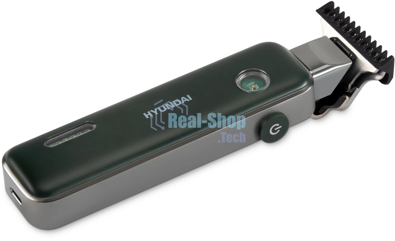 Триммер Hyundai H-HT6070 зеленый (насадок в компл:3шт)