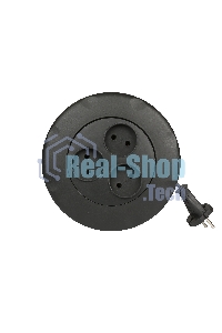 Удлинитель-рулетка Smartbuy (SBE-10-3-03-B) - 3 гнезда 3 метра (10А/2,2 кВт) круглый черный