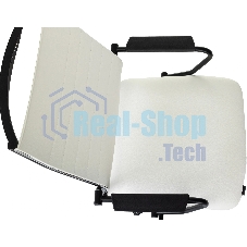 Кресло руководителя Бюрократ CH BALANCE белый экокожа крестов. металл черный