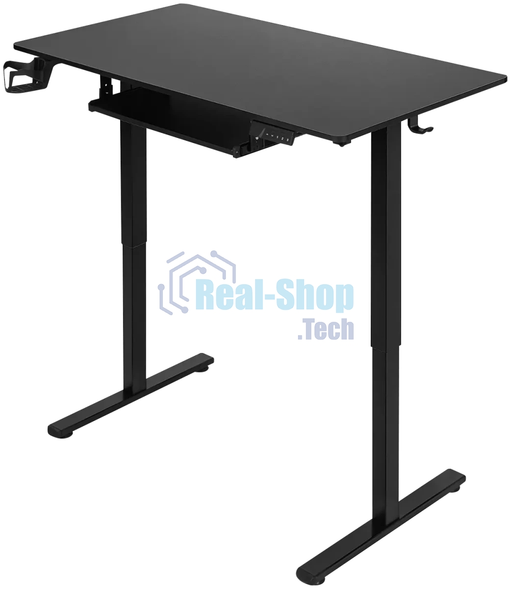 Стол игровой Defender Victory черн, 110x60, высота 72-117, полк 1