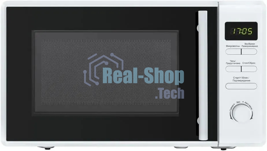 Микроволновая печь Maunfeld MFSMO.20.7TWH белый, 20 л, 700 Вт, переключатели - поворотный механизм/кнопки
