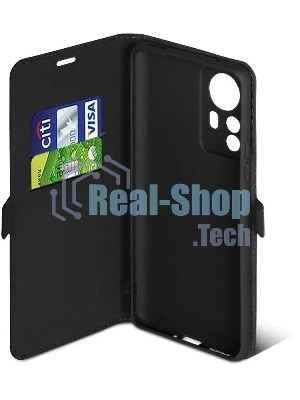 Чехол (флип-кейс) DF xiFlip-79, для Xiaomi 12 Pro, черный xiflip-79 (black)